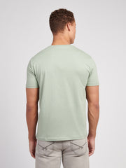 Mens Signature Arch Print T-Shirt Iceberg Green
