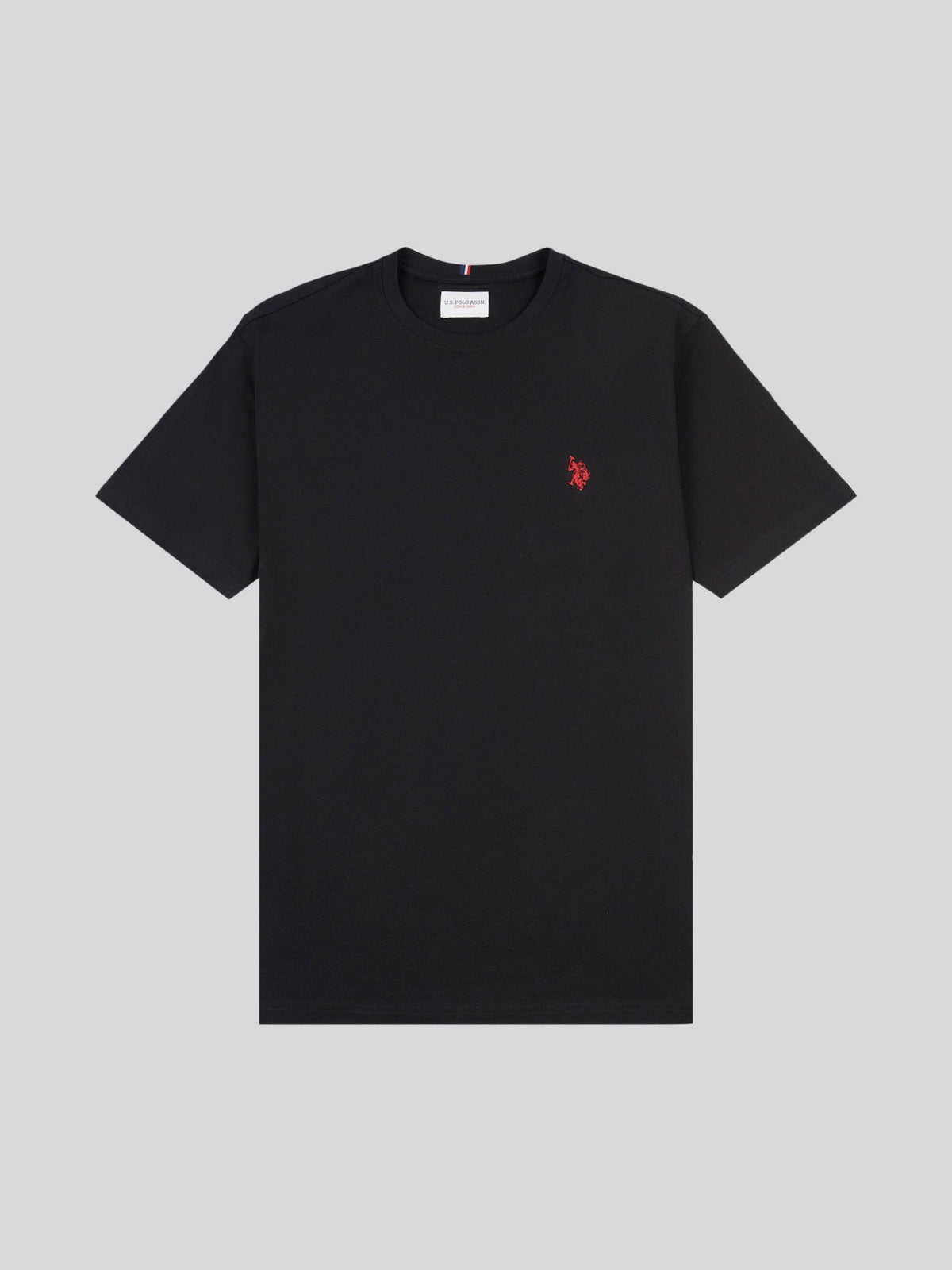 Mens Double Horsemen T-Shirt Black / Haute Red DHM