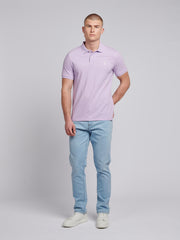 Mens Double Horsemen Polo Shirt Lilac Breeze