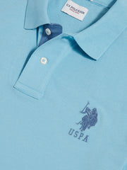 Mens Player 3 Polo Shirt Air Blue