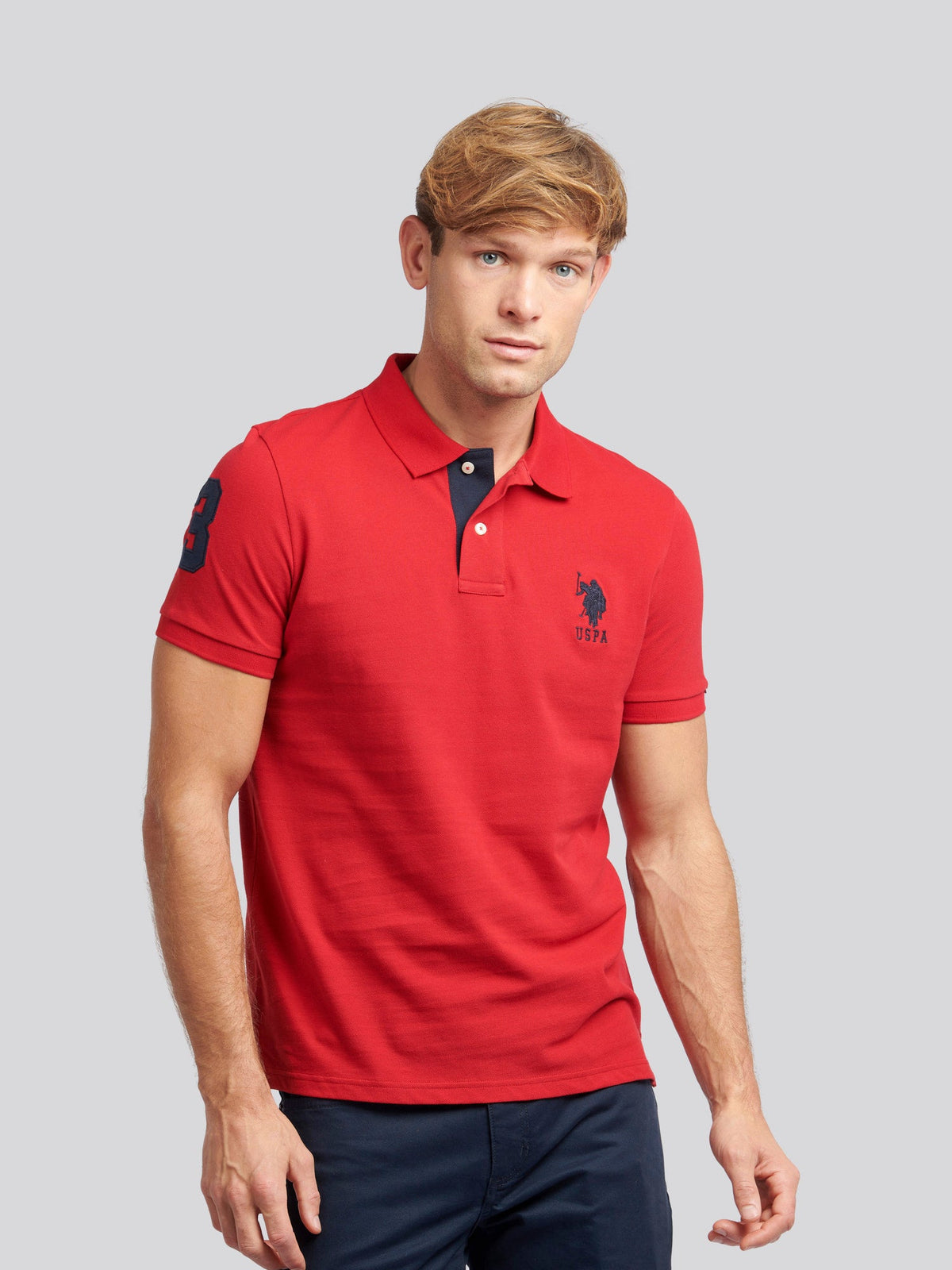 Mens Player 3 Polo Shirt Haute Red