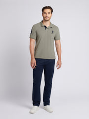 Mens Player 3 Polo Shirt Mulled Basil