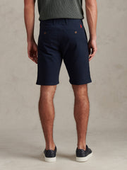 Mens Classic Chinos Shorts Dark Sapphire Navy / Haute Red DHM