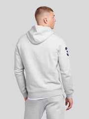 Mens Player 3 Hoodie in Mid Grey Marl
