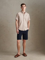 Mens  Short Sleeve Oxford Shirt String