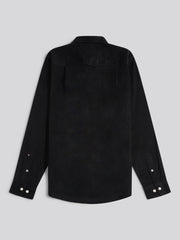 Mens Cord Shirt in Black