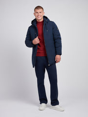 Mens Smart Parka in Dark Sapphire Navy