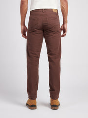 Mens Moleskin 5 Pocket Trouser in Chocolate Martini