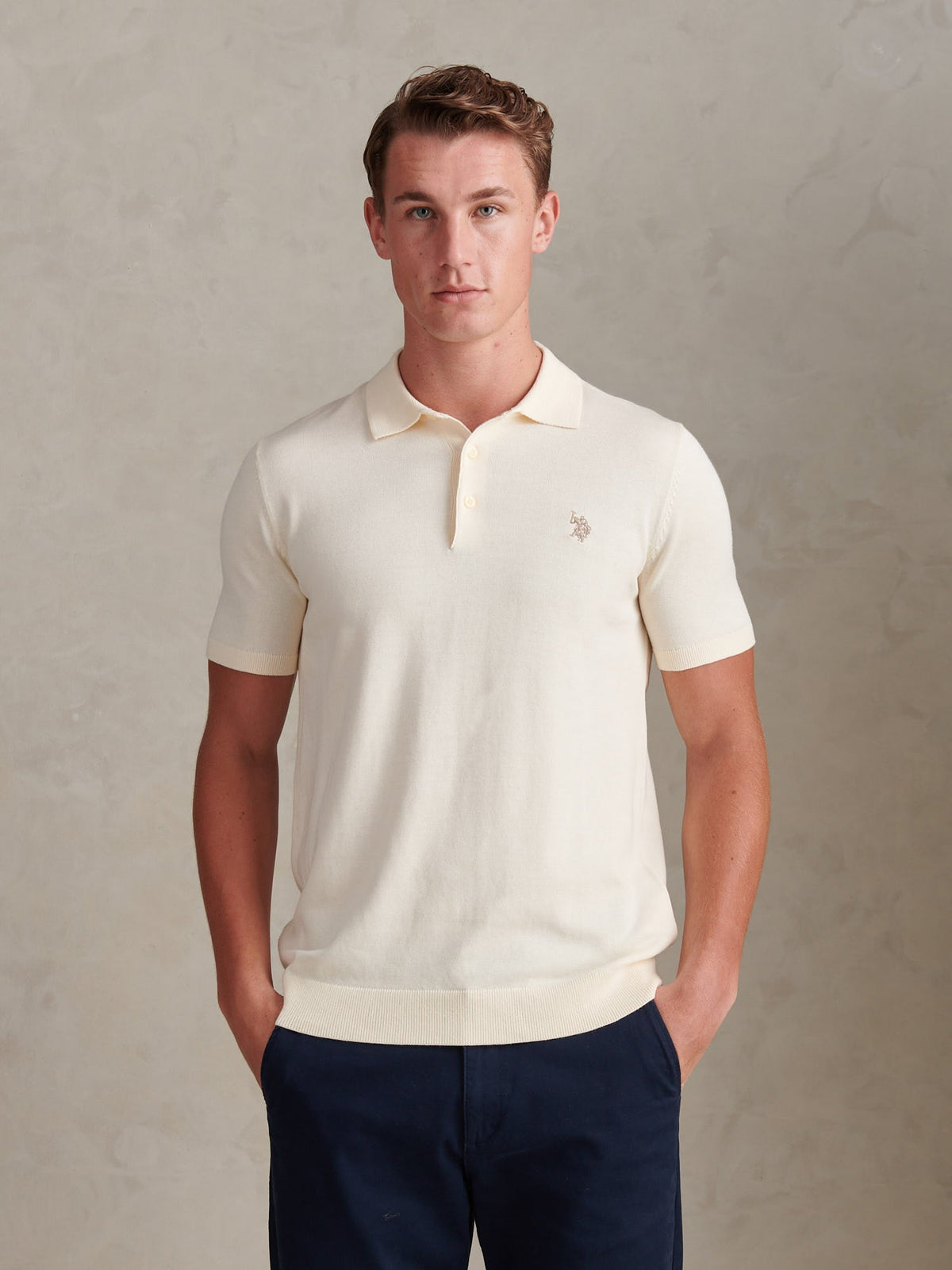 Mens Combed Cotton Polo Shirt Whisper White