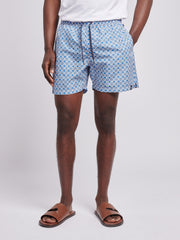 Mens Geo Swim Short in Allure