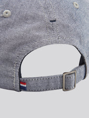 Mens Double Horsemen Badge Cap in Charcoal Grey Marl