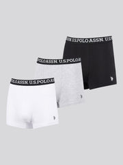 Mens 3 Pack Multi Trunk Black