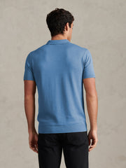Mens Combed Cotton Double Horsemen Revere Polo Shirt Riviera