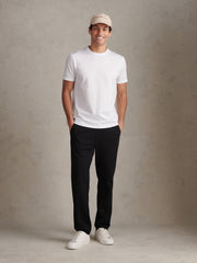 Mens Jersey Double Horsemen Trousers Black