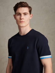 Mens Twill Taped T-Shirt Dark Sapphire Navy