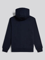 Mens Double Horsemen Interlock Zip Hoodie Dark Sapphire Navy