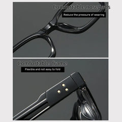 Men Square Anti Blue Light Computer Reading Glasses Frame Elderly Presbyopia Eyeglasses Spectacles +0.5+0.75+1.25+1.75+2.25+2.75