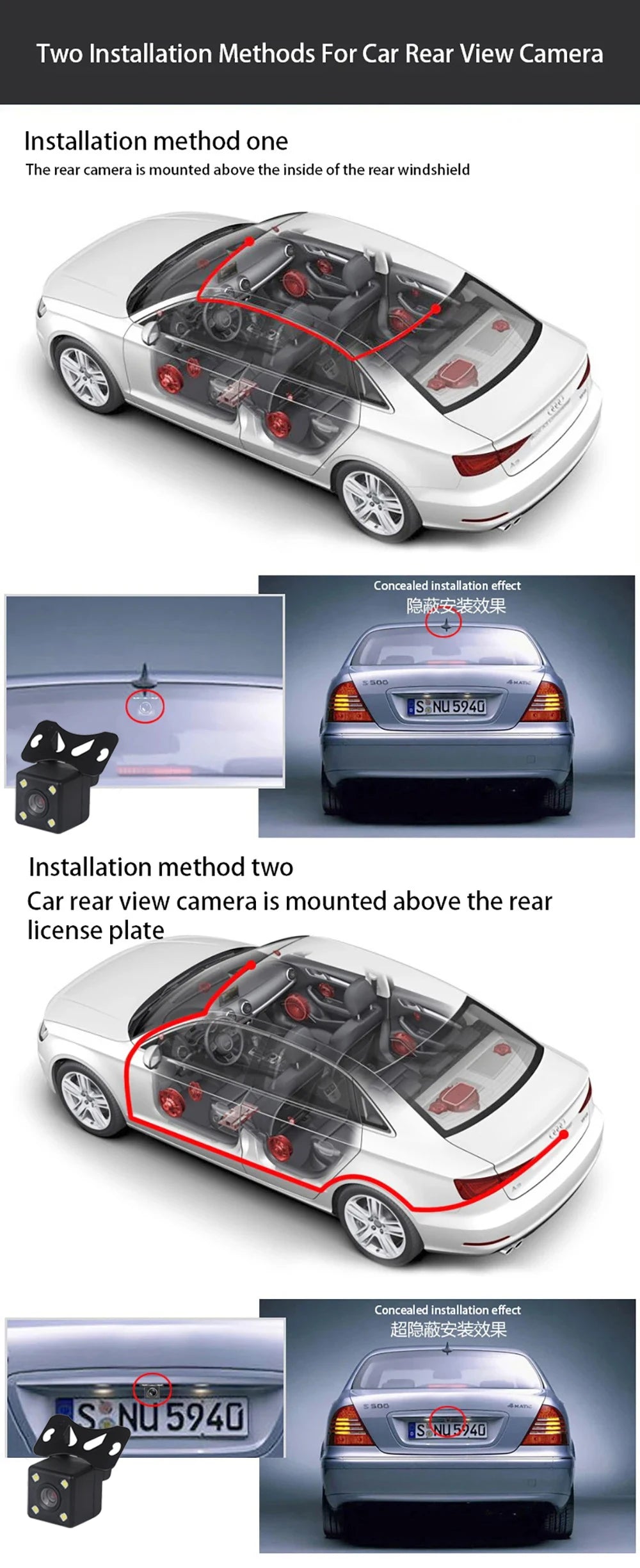 NEW 1080P HD WIFI 2/3Camera Dash Cam For Car Camera Video Recorder Car DVR Front Rear View Camera Night Vision Car Accessories