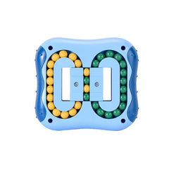 4 PCS  Rotating Magic Beans Decompression Educational Toys Children Fingertip Magic Cube Toys, (Blue)
