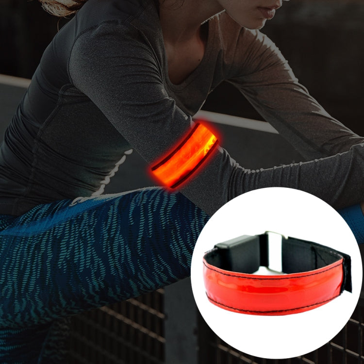 LED Flash Safety Reflective Nylon Light Rechargeable Sports Wrist Belt, Rechargeable Red, Rechargeable Yellow, Rechargeable Green, Rechargeable Blue