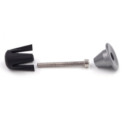 2 PCS Bicycle Bike Aluminum Handlebar End Plugs, 17mm Grey