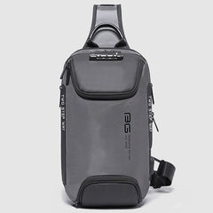 BANGE Men Security USB Chest Bag Portable Outdoor Shoulder Bag, Outdoor Shoulder Bag