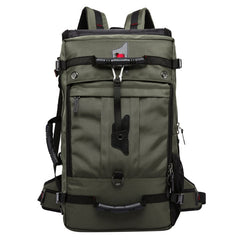 KAKA kaka2070 Oversized Version Men Oxford Cloth Waterproof Backpack Mountain Bag, Capacity: 50L, 50L(Army Green), 50L(Black), 50L(Blue)