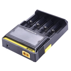 Nitecore D4 Intelligent Digi Smart Charger with LCD Display for 14500, 16340 (RCR123), 18650, 22650, 26650, Ni-MH and Ni-Cd (AA, AAA) Battery, D4