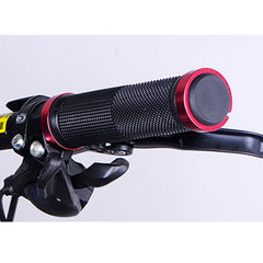 OQSPORT 2 PCS Bike Hand Grips Bilateral Lock Straight Barrel MTB Bicycle Anti-slip Handlebar Grips, 801
