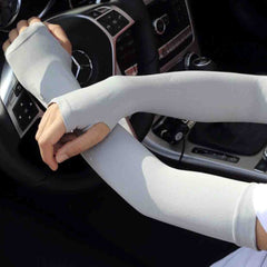 5 Boxes New Style Ice Silk Sleeves Fresh and Cool UV Protection Oversleeve, Open Fingers Style, Open Fingers Style