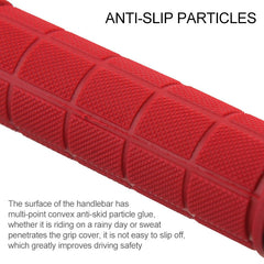 BaseCamp BC-607 1 Pair Bicycle MTB Bike Lock-on Rubber Handlebar Grips, BC-607