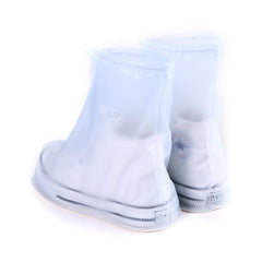 Fashion PVC Non-slip Waterproof Thick-soled Shoe Cover Size: M, Size: M