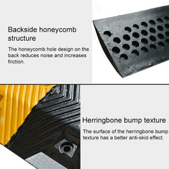 Pair Of Special Round Heads For Rubber Speed Bumps, Diameter: 40cm, Round Head Diameter: 40cm