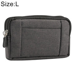Sports Denim Universal Phone Bag Waist Bag for 5.5~6.3 inch Smartphones, Size: L, L