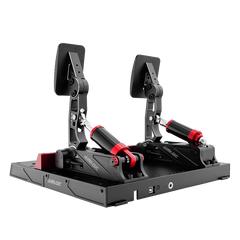 Simagic P1000-2 modular pedals set with load cell and hall sensor, fully adjustable racing pedals by Trak Racer UK.