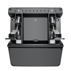 Simagic P500-2 dual-sensor load cell and hall brake racing pedals with adjustable throttle, designed for sim racing setups.