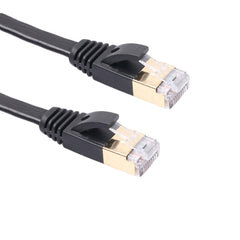 10m CAT7 10 Gigabit Ethernet Ultra Flat Patch Cable for Modem Router LAN Network - Built with Shielded RJ45 Connectors, Length: 10m
