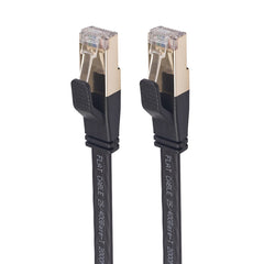 CAT8-2 Double Shielded CAT8 Flat Network LAN Cable, Length: 1m, 1m