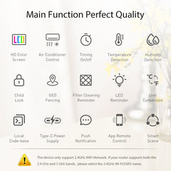 NEO NAS-RT01W WiFi Smart Color Screen Infrared Air Conditioner Controller Thermostat