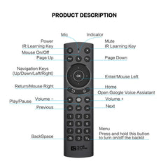 G20S Pro Voice Backlight Version 2.4G Air Mouse Remote Control, G20S Pro