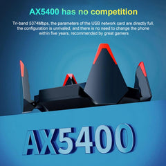 COMFAST CF-977AX 5400Mbps Tri-Band Wireless Network Card WiFi6 Type-C Adapter, CF-977AX
