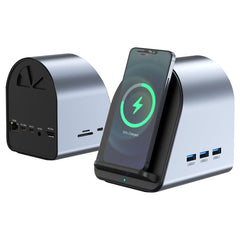 BYL-2211 10 in 1 USB-C / Type-C HUB Adapter, Support Phone Charger, BYL-2211