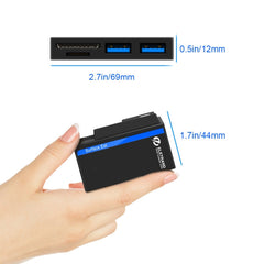 ROCKETEK RT-SGO737 2 USB 3.0 + Micro USB Interface Hub for Microsoft Surface Go, with 2 TF Card & SD Card Slots, RT-SGO737