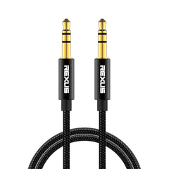REXLIS 3629 3.5mm Male to Male Car Stereo Gold-plated Jack AUX Audio Cable for 3.5mm AUX Standard Digital Devices, Length: 1.8m, Length: 1.8m