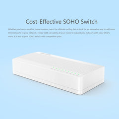 Tenda S108 8 Ports 10 / 100Mbps Fast Ethernet Network Switch LAN HUB, Tenda SG108 8 Ports White