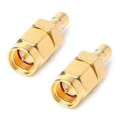 2 PCS SMA Male to SMA Male DAB Digital Radio Antenna Connector, SMA Male to Male