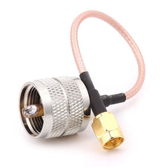 15cm UHF Male to SMA Male Pigtail Cable RF Coaxial Cable, UHF Male to SMA Male (Cable)