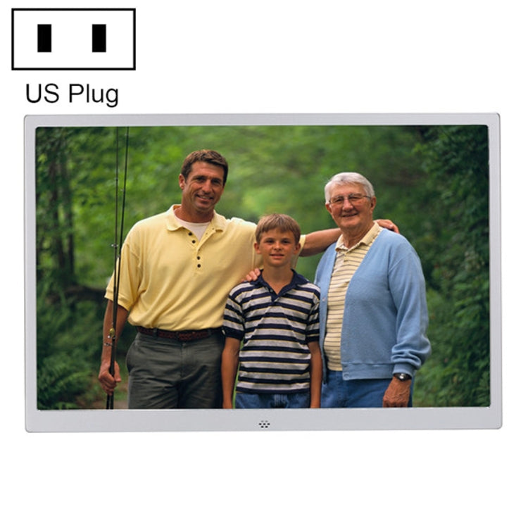 HSD1504 15.4 inch LED 1280x800 High Resolution Display Digital Photo Frame with Holder and Remote Control, Support SD / MMC / MS Card / USB Port, EU Plug(Gold), HSD1504 15.4 inch