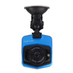 VGA 480P Car Camcorder DVR Driving Recorder Digital Video Camera Voice Recorder with 2.4 inch LCD Screen Display, Support 32GB Micro TF Card & Infrared Night Vision Function(Black + Blue), 2.4 inch LCD