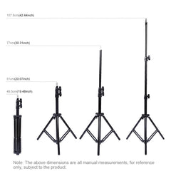 PULUZ 1.1m Tripod Mount + Live Broadcast Dual Phone Bracket + 6.2 inch 16cm LED Ring Vlogging Video Light Kits, 3 in 1 Live Broadcast Kits